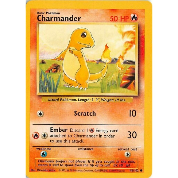 Charmander Base Set NM - Picture 1 of 2